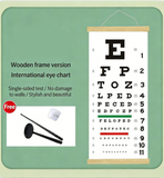Snellen standard vision card