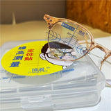 Pupil height, pupil distance, positioning sticker