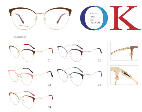 2902 Frame Metal frame 2902 – Amigo optical